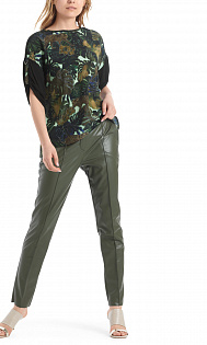 Блуза с шелком Marc Cain, QC55.09J83/583-C, тема Pop Up Jungle, сезон Весна-Лето 2021