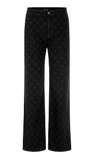 Джинсы с принтом