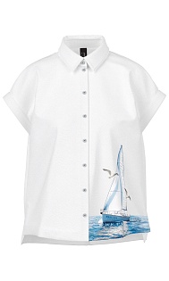 Блуза с принтом