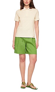 Поло с леопардовым принтом