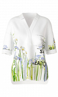 Блуза с принтом Marc Cain, SC55.12J73/527-D, тема Sky Over Meadow, сезон Весна-Лето 2022