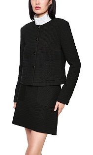 Жакет из вафельного пике