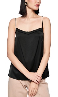 Топ на бретелях с кружевом