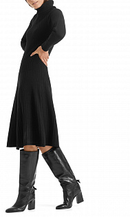 Платье из шерсти с расклешенной юбкой Marc Cain, PC21.35M28/900-F, тема Playful Elegance, сезон Осень-Зима 2020
