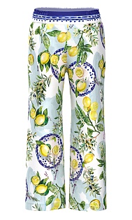 Брюки из вискозы с принтом