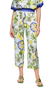 Брюки из вискозы с принтом