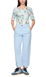 Широкие брюки из хлопка