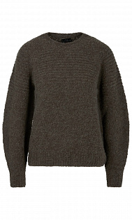 Пуловер с объемными рукавами Marc Cain, RS41.29M23/595-C, тема Tiger Rider, сезон Осень-Зима 2021