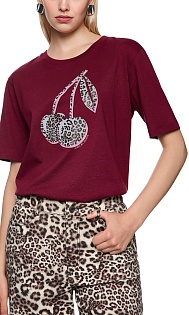 Футболка из хлопка с принтом