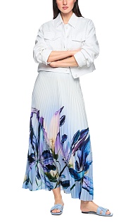 Плиссированная юбка с принтом