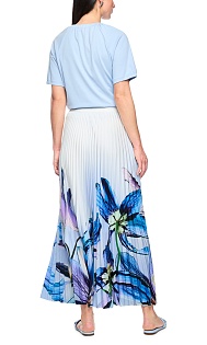 Плиссированная юбка с принтом