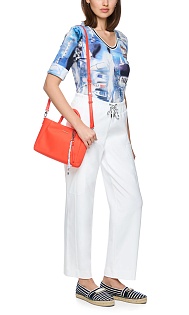 Укороченные брюки на кулиске