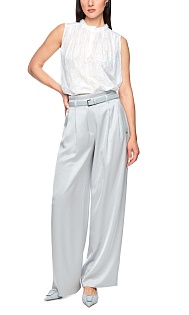 Топ из хлопка и шелка