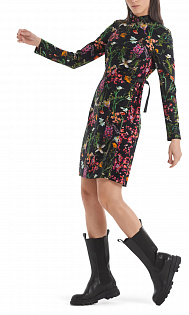 Платье с цветочным принтом Marc Cain, RC21.50J23/482-D, тема Chillin Mountains, сезон Осень-Зима 2021