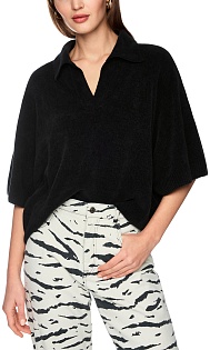 Поло из хлопка и вискозы