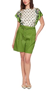 Шорты из льна и вискозы