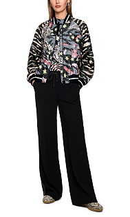 Куртка-бомбер с принтом