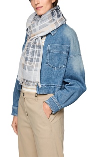 Шарф из хлопка и льна