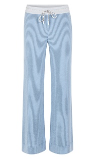 Трикотажные брюки в рубчик