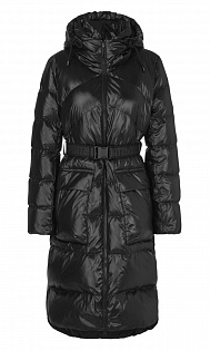 Пуховое пальто Marc Cain, RS11.05W98/900-D, тема Black & Wild, сезон Осень-Зима 2021