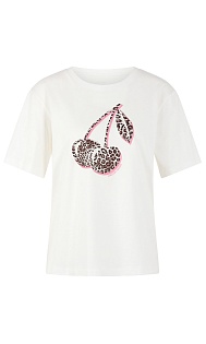 Футболка из хлопка с принтом