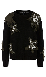 Пуловер с принтом Marc Cain, VS41.31M64/900-E, тема Snaky Stars, сезон Осень-Зима 2023