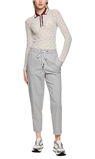 Трикотажные брюки на кулиске