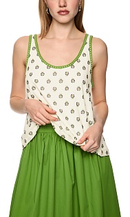 Топ с принтом