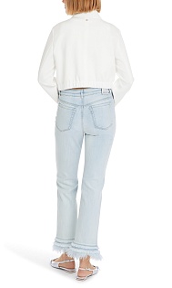 Джинсы с бахромой