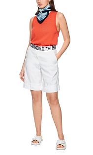 Шорты из хлопка и льна