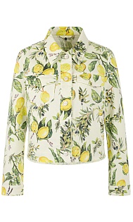 Джинсовая куртка с принтом