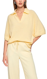 Поло из хлопка и вискозы