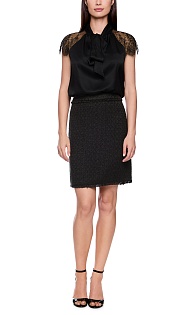 Юбка букле с поясом