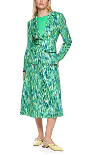 Однобортный пиджак с принтом