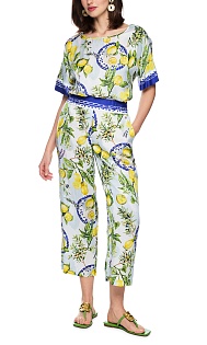 Брюки из вискозы с принтом