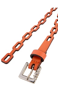 Кожаный ремень-цепочка