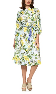 Платье из хлопка с принтом