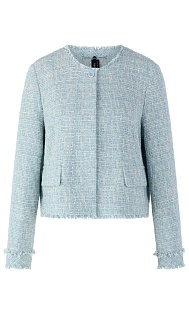 Жакет из букле с бахромой