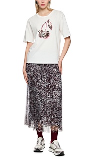 Футболка из хлопка с принтом