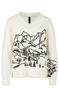 Пуловер с принтом Marc Cain, VS41.46M68/110-F, тема Mountain Air, сезон Осень-Зима 2023