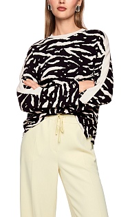 Пуловер с принтом