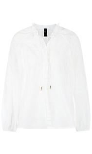 Блуза с вышивкой и оборками