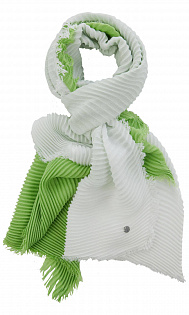 Текстурированный двухцветный шарф Marc Cain, SCB4.04Z71/527-D, тема Sky Over Meadow, сезон Весна-Лето 2022