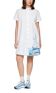 Платье-рубашка из хлопка