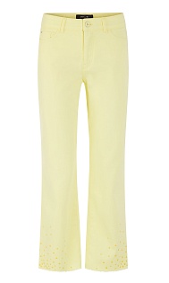 Укороченные джинсы с заклепками