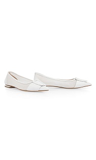 Туфли из кожи с сетчатой вставкой