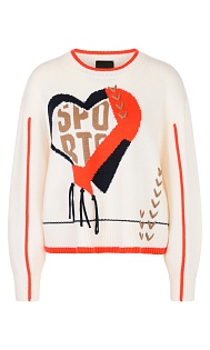 Пуловер с принтом