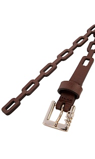 Кожаный ремень-цепочка