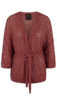 Ажурный кардиган из хлопка