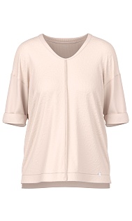 Блуза из комбинированной ткани